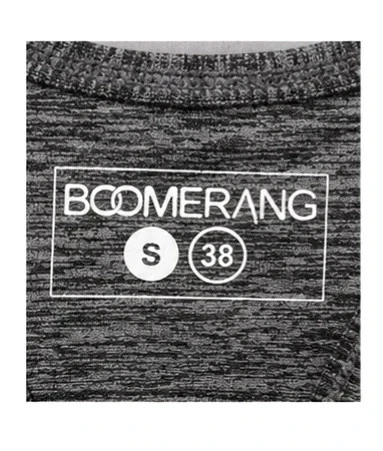 Brassière de sport Boomerang gris et turquoise – Taille S/M – photo 2